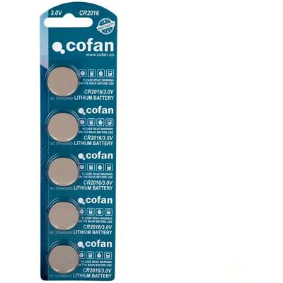 Cofan Pile Bouton Cr2016 3v 100 Unités Silver One Size unisex - Publicité Cofan Pile Bouton Cr2016 3v 100 Unités Silver One Size unisex - Publicité