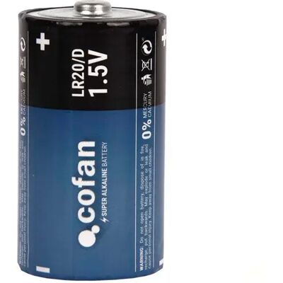 Cofan Pile Alcaline Lr20 D 6 Unités Blue One Size unisex - Publicité Cofan Pile Alcaline Lr20 D 6 Unités Blue One Size unisex - Publicité
