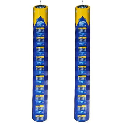 Varta Piles Alcalines Longlife Power Aaa-lr03 120 Unités Multicolor 11 x 100 x 2 cm unisex - Publicité Varta Piles Alcalines Longlife Power Aaa-lr03 120 Unités Multicolor 11 x 100 x 2 cm unisex - Publicité