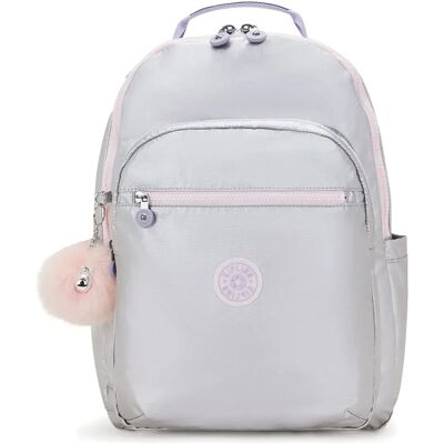 Kipling Sac à Dos Seoul 27l Silver Glow Met One Size unisex - Publicité Kipling Sac à Dos Seoul 27l Silver Glow Met One Size unisex - Publicité