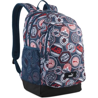 Puma Sac à Dos Academy Aop 29l Midnight Petrol / For All Time Red / Running Badges Aop One Size unisex - Publicité Puma Sac à Dos Academy Aop 29l Midnight Petrol / For All Time Red / Running Badges Aop One Size unisex - Publicité