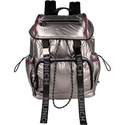 Munich Sac à Dos Glossy Chrome Silver One Size unisex - Publicité Munich Sac à Dos Glossy Chrome Silver One Size unisex - Publicité