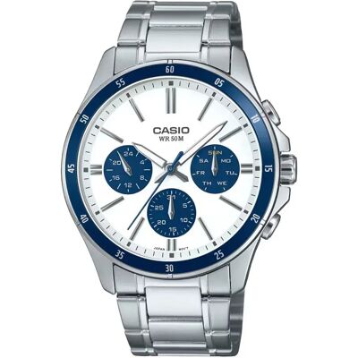 Casio Montre Mtp1374d7a2vd 5atm 47mm Grey / White One Size - Publicité Casio Montre Mtp1374d7a2vd 5atm 47mm Grey / White One Size - Publicité