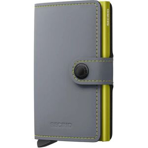 Secrid Portefeuille En Cuir Miniwallet Matte Grey & Lime One Size Homme,Femme - Publicité Secrid Portefeuille En Cuir Miniwallet Matte Grey & Lime One Size Homme,Femme - Publicité