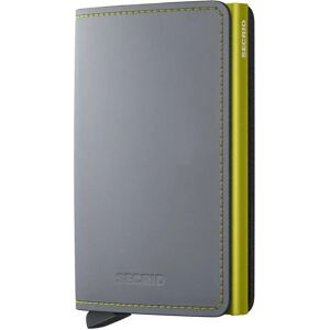 Secrid Portefeuille En Cuir Slimwallet Matte Grey & Lime One Size Homme,Femme - Publicité Secrid Portefeuille En Cuir Slimwallet Matte Grey & Lime One Size Homme,Femme - Publicité