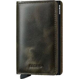 Secrid Portefeuille En Cuir Slimwallet Vintage Olive / Black One Size Homme,Femme - Publicité Secrid Portefeuille En Cuir Slimwallet Vintage Olive / Black One Size Homme,Femme - Publicité