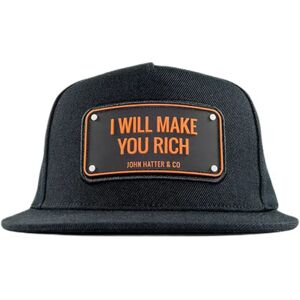 John Hatter & Co Casquette Flat Brim In Will Make You Rich Black One Size unisex - Publicité John Hatter & Co Casquette Flat Brim In Will Make You Rich Black One Size unisex - Publicité