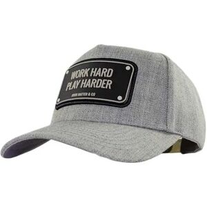 John Hatter & Co Casquette Full Panel Work Hard Grey One Size unisex - Publicité John Hatter & Co Casquette Full Panel Work Hard Grey One Size unisex - Publicité