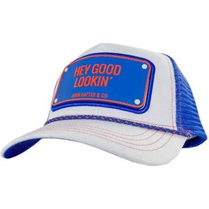 John Hatter & Co Casquette Rubber Hey Good Lookin´ White / Blue One Size unisex - Publicité John Hatter & Co Casquette Rubber Hey Good Lookin´ White / Blue One Size unisex - Publicité