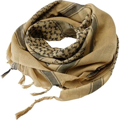 Brandit Écharpe Shemag Khaki / Black One Size - Publicité Brandit Écharpe Shemag Khaki / Black One Size - Publicité