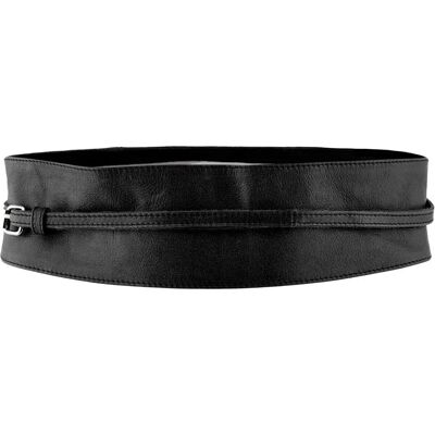 Pieces Ceinture En Cuir Vibs New Tie Waist Black 75 cm - Publicité Pieces Ceinture En Cuir Vibs New Tie Waist Black 75 cm - Publicité