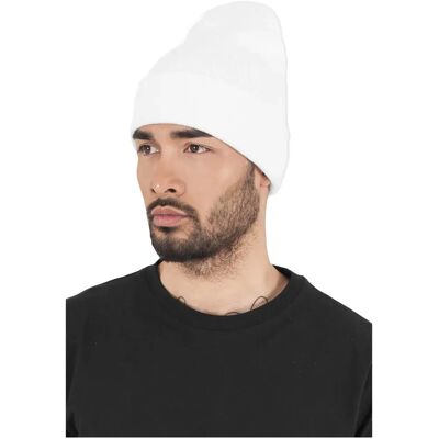 Flexfit Bonnet Heavyweight Long White One Size - Publicité Flexfit Bonnet Heavyweight Long White One Size - Publicité