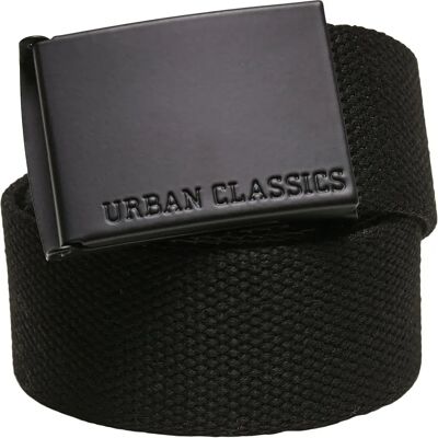 Urban Classics Ceinture Boucle En Toile Colorée Black L-XL - Publicité Urban Classics Ceinture Boucle En Toile Colorée Black L-XL - Publicité