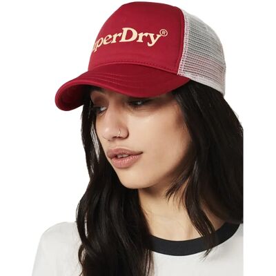 Superdry Casquette Vintage Graphic Trucker Red One Size unisex - Publicité Superdry Casquette Vintage Graphic Trucker Red One Size unisex - Publicité