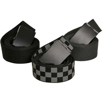 Urban Classics Ceinture 3 Unités Grey Black / Black / Black / Black / Charcoal / Black S-M Homme - Publicité Urban Classics Ceinture 3 Unités Grey Black / Black / Black / Black / Charcoal / Black S-M Homme - Publicité