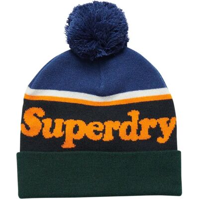 Superdry Bonnet Vintage Classic Logo Twilight Navy / Jaffa Orange One Size - Publicité Superdry Bonnet Vintage Classic Logo Twilight Navy / Jaffa Orange One Size - Publicité