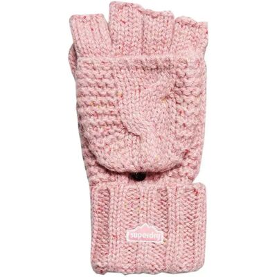 Superdry Moufles Vintage Cable Rose Tweed One Size - Publicité Superdry Moufles Vintage Cable Rose Tweed One Size - Publicité