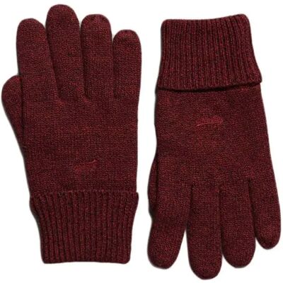 Superdry Gants Knitted Logo Dark Red Grit One Size - Publicité Superdry Gants Knitted Logo Dark Red Grit One Size - Publicité