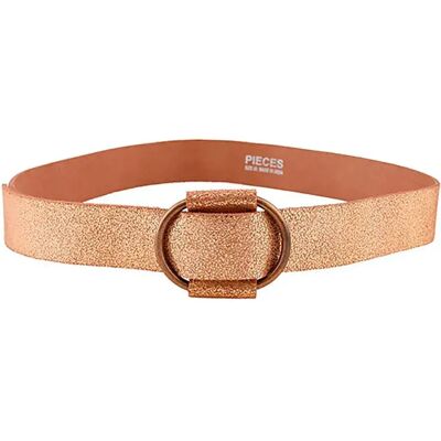 Pieces Ceinture Pilja Gold Colour / Aop Snow 90 cm - Publicité Pieces Ceinture Pilja Gold Colour / Aop Snow 90 cm - Publicité