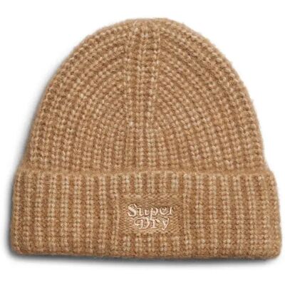 Superdry Bonnet Rib Toasted Coconut Brown One Size - Publicité Superdry Bonnet Rib Toasted Coconut Brown One Size - Publicité