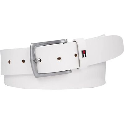 Tommy Hilfiger Ceinture New Denton 3.5 Cm Optic White 85 cm Homme - Publicité Tommy Hilfiger Ceinture New Denton 3.5 Cm Optic White 85 cm Homme - Publicité