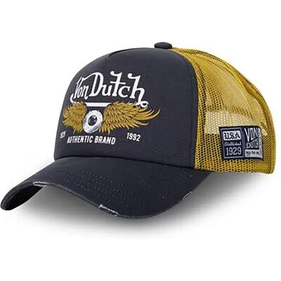 Von Dutch Casquette Crew14 Navy / Mustard One Size unisex - Publicité Von Dutch Casquette Crew14 Navy / Mustard One Size unisex - Publicité