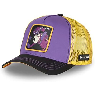 Capslab Casquette Sat4 Purple / Black / Yellow One Size - Publicité Capslab Casquette Sat4 Purple / Black / Yellow One Size - Publicité
