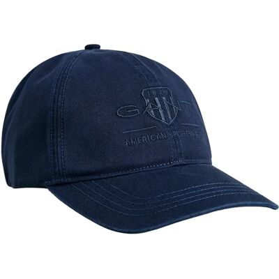 Gant Casquette 990111 Evening Blue S-M unisex - Publicité Gant Casquette 990111 Evening Blue S-M unisex - Publicité