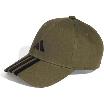 Adidas Casquette 3 Stripes New Logo Baseball Olive Strata / Black 56 cm unisex - Publicité Adidas Casquette 3 Stripes New Logo Baseball Olive Strata / Black 56 cm unisex - Publicité