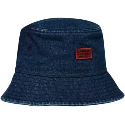 Superdry Chapeau Bob Washed Washed Blue Denim One Size unisex - Publicité Superdry Chapeau Bob Washed Washed Blue Denim One Size unisex - Publicité