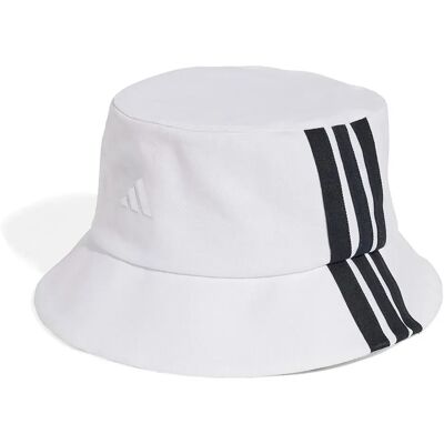Adidas Chapeau Bob 3 Stripes White / Black 56 cm unisex - Publicité Adidas Chapeau Bob 3 Stripes White / Black 56 cm unisex - Publicité