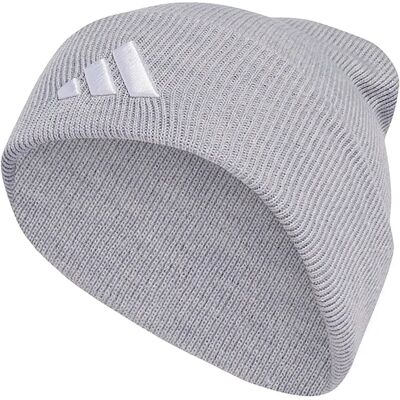 Adidas Bonnet New Logo Cuff Light Grey Heather / White 58 cm unisex - Publicité Adidas Bonnet New Logo Cuff Light Grey Heather / White 58 cm unisex - Publicité
