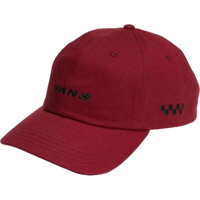 Vans Casquette Check Side Curved Bill Bordeaux One Size unisex - Publicité Vans Casquette Check Side Curved Bill Bordeaux One Size unisex - Publicité