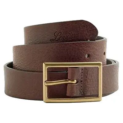 Levis Accessories Ceinture Rectangle Buckle Leather Brown 105 cm Femme - Publicité Levis Accessories Ceinture Rectangle Buckle Leather Brown 105 cm Femme - Publicité