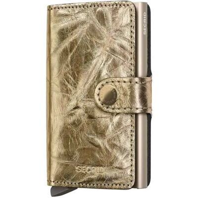 Secrid Portefeuille En Cuir Miniwallet Crunch Gold One Size Homme,Femme - Publicité Secrid Portefeuille En Cuir Miniwallet Crunch Gold One Size Homme,Femme - Publicité