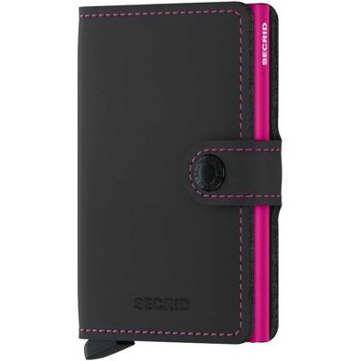 Secrid Portefeuille En Cuir Miniwallet Matte Black & Fuchsia One Size Homme,Femme - Publicité Secrid Portefeuille En Cuir Miniwallet Matte Black & Fuchsia One Size Homme,Femme - Publicité