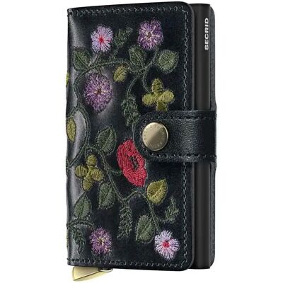 Secrid Portefeuille En Cuir Miniwallet Stitch Floral Black+ One Size Homme,Femme - Publicité Secrid Portefeuille En Cuir Miniwallet Stitch Floral Black+ One Size Homme,Femme - Publicité