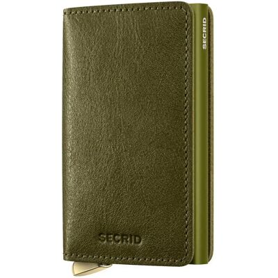 Secrid Portefeuille En Cuir Slimwallet Basco Olive+ One Size Homme,Femme - Publicité Secrid Portefeuille En Cuir Slimwallet Basco Olive+ One Size Homme,Femme - Publicité