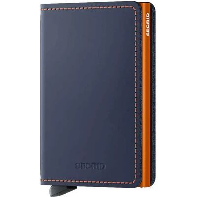 Secrid Portefeuille En Cuir Slimwallet Matte Nightblue & Orange One Size Homme,Femme - Publicité Secrid Portefeuille En Cuir Slimwallet Matte Nightblue & Orange One Size Homme,Femme - Publicité