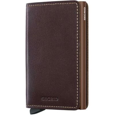 Secrid Portefeuille En Cuir Slimwallet Original Chocolate One Size Homme,Femme - Publicité Secrid Portefeuille En Cuir Slimwallet Original Chocolate One Size Homme,Femme - Publicité