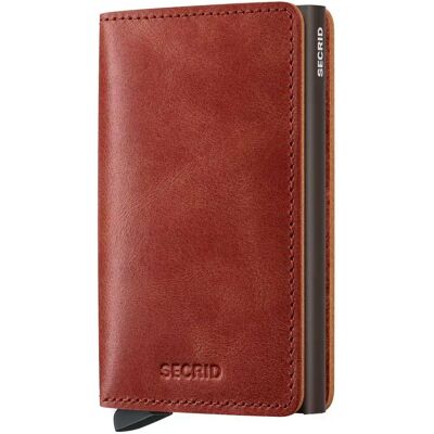 Secrid Portefeuille En Cuir Slimwallet Vintage Orange One Size Homme,Femme - Publicité Secrid Portefeuille En Cuir Slimwallet Vintage Orange One Size Homme,Femme - Publicité