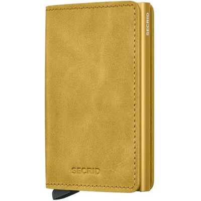 Secrid Portefeuille En Cuir Slimwallet Vintage Yellow One Size Homme,Femme - Publicité Secrid Portefeuille En Cuir Slimwallet Vintage Yellow One Size Homme,Femme - Publicité