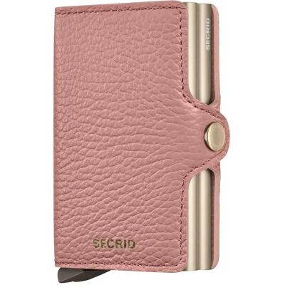 Secrid Portefeuille En Cuir Twinwallet Pebble Rose One Size Homme,Femme - Publicité Secrid Portefeuille En Cuir Twinwallet Pebble Rose One Size Homme,Femme - Publicité