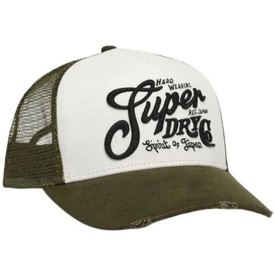 Superdry Casquette De Camionneur Mesh Khaki / Ecru One Size unisex - Publicité Superdry Casquette De Camionneur Mesh Khaki / Ecru One Size unisex - Publicité