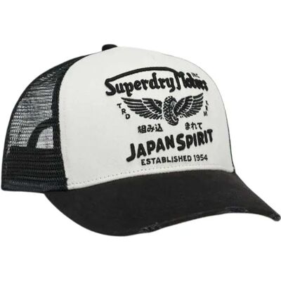 Superdry Casquette De Camionneur Mesh Washed Black / Ecru One Size unisex - Publicité Superdry Casquette De Camionneur Mesh Washed Black / Ecru One Size unisex - Publicité