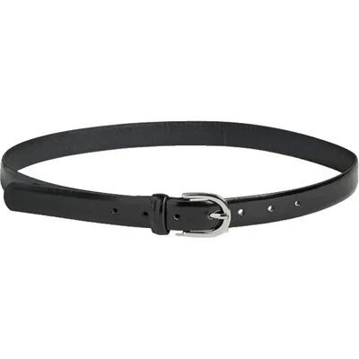 Pieces Ceinture Estina Leather Black / Silver Buckle 80 cm - Publicité Pieces Ceinture Estina Leather Black / Silver Buckle 80 cm - Publicité
