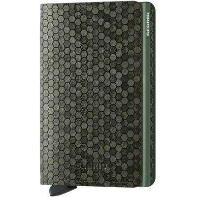 Secrid Portefeuille Slimwallet Hexagon Green One Size Homme,Femme - Publicité Secrid Portefeuille Slimwallet Hexagon Green One Size Homme,Femme - Publicité