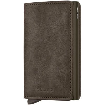 Secrid Portefeuille Slimwallet Vintage Oak One Size Homme,Femme - Publicité Secrid Portefeuille Slimwallet Vintage Oak One Size Homme,Femme - Publicité