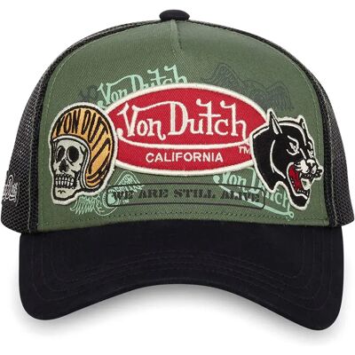 Von Dutch Casquette Vd/1/ct/patches/05 Green / Black One Size unisex - Publicité Von Dutch Casquette Vd/1/ct/patches/05 Green / Black One Size unisex - Publicité