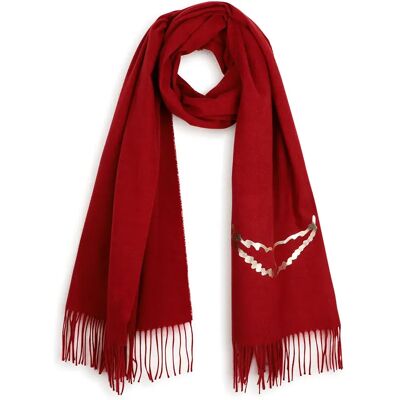 Zadig & Voltaire Écharpe X60878 Bordeaux One Size - Publicité Zadig & Voltaire Écharpe X60878 Bordeaux One Size - Publicité